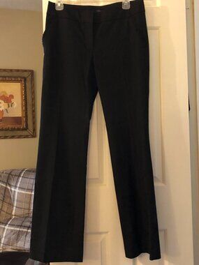 205G BLACK LOFT MARISA STRAIGHT LEG PANT SIZE 2